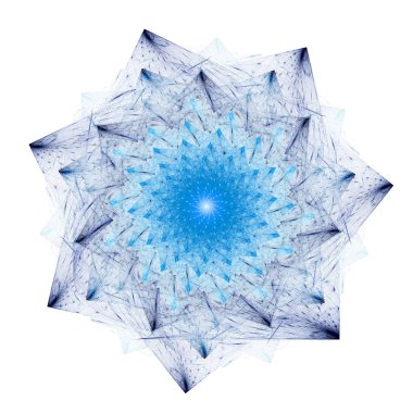 Döndürme ışıltılı polyhedra. Cabalistic işareti. 3D gerçeküstü illüstrasyon. Kutsal geometri. Gizemli psychedelic gevşeme desen. Fraktal soyut doku. Dijital sanat grafik Astroloji magic