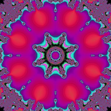 Mandala. 3D gerçeküstü illüstrasyon. Kutsal geometri. Gizemli psychedelic gevşeme desen. Fraktal soyut doku. Dijital sanat grafik Astroloji magic