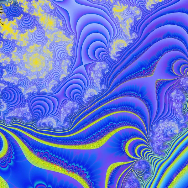 Bunte Aquarellpinselstriche Surreale Illustration Heilige Geometrie Mysteriöse Psychedelische Entspannungsmuster Fraktale — Stockfoto