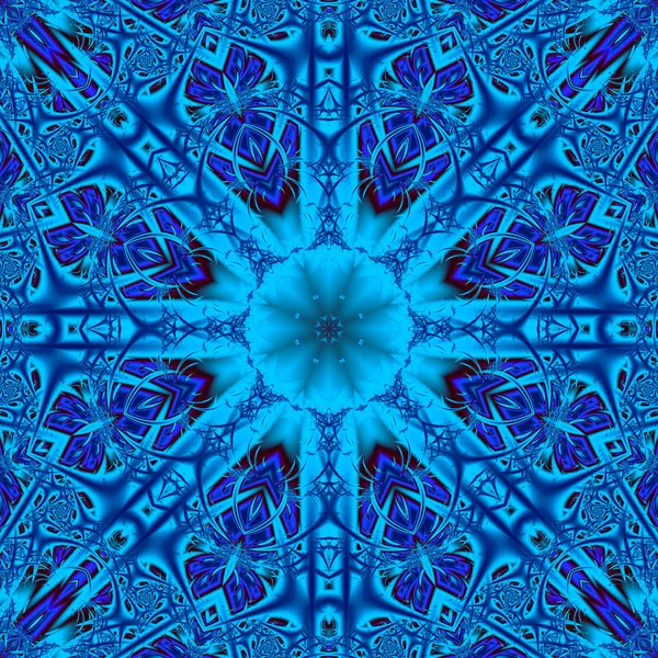 Mandala Ilustración Surrealista Geometría Sagrada Misterioso Patrón Relajación Psicodélica Textura — Foto de Stock