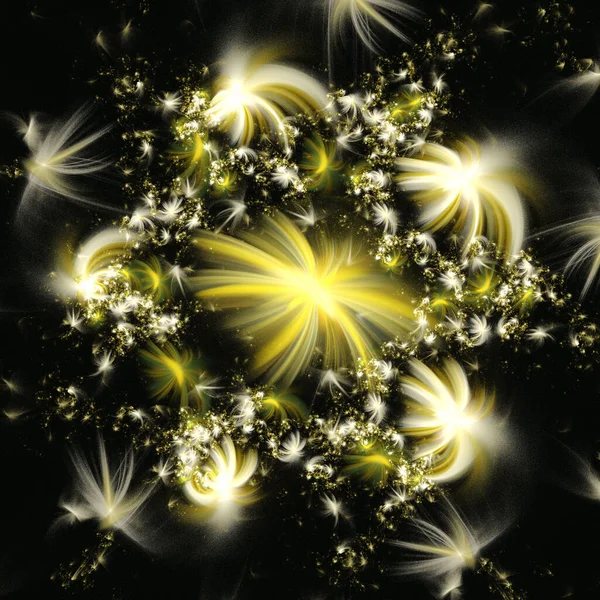 3D fractal abstract achtergrond. — Stockfoto