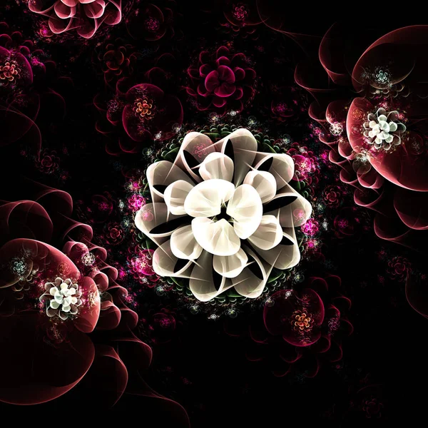 Fondo fractal abstracto 3D . —  Fotos de Stock