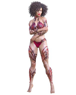 Savaşçı amazon kadını.