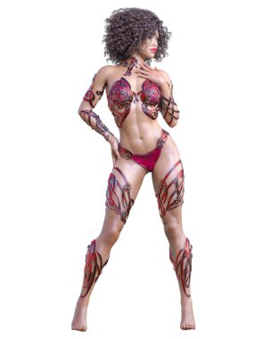 Savaşçı amazon kadını.