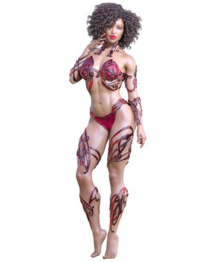 Savaşçı amazon kadını.