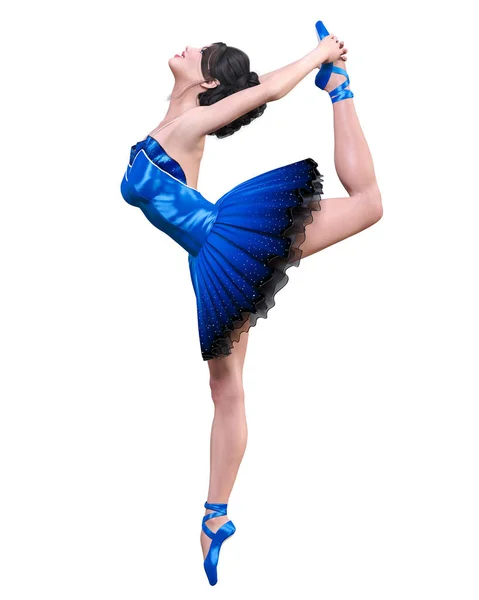 Ballerina 3D in tutù . — Foto Stock