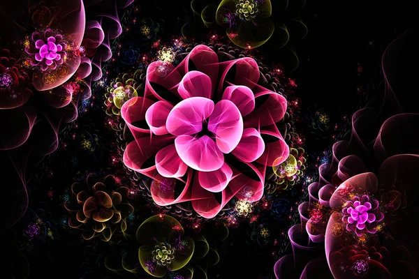 Fractal is never-ending pattern.Fractals are infinitely complex — Stock Photo, Image