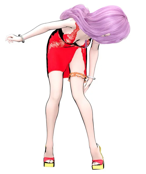 Anime Girl With Garters Anime Girl With Garters