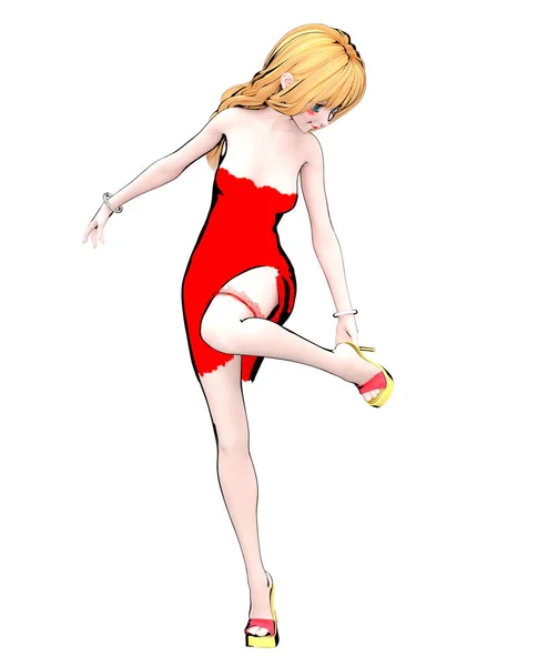 Anime Girl With Garters Anime Girl With Garters