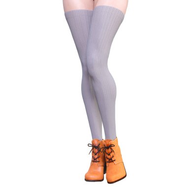 Güzel kadın bacakları yünlü tozluk ve yarım boncuk.