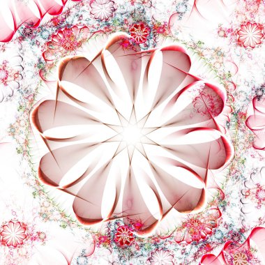 3D soyut fraktal arka plan.