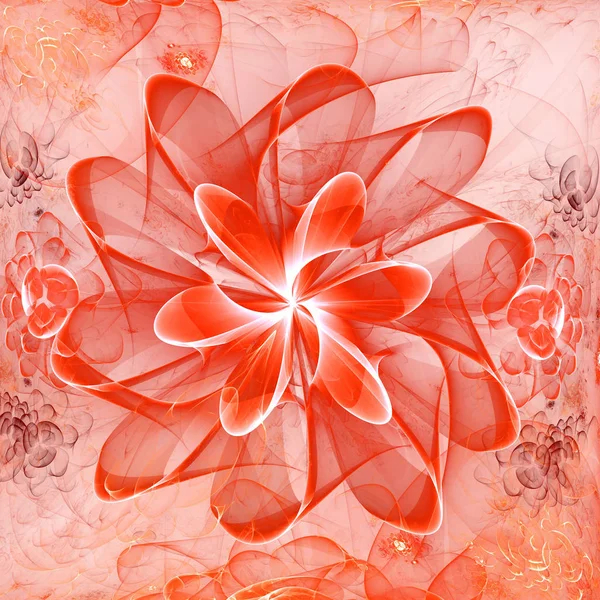 แฟนตาซีสีสันวุ่นวายเนื้อเยื่อ fractal . — ภาพถ่ายสต็อก
