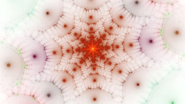 New Year Colored Snowflakes Surreal Illustration Sacred Geometry Mysterious Relaxation — ストック写真