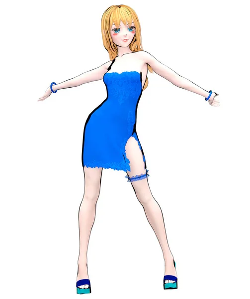 Anime Girl With Garters Anime Girl With Garters