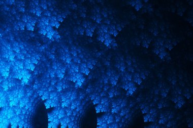 Soyut fantezi süs deseni. Tebrik kartları veya tişörtler için yaratıcı fraktal tasarım