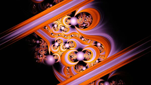 Abstract Computer Generated Fractal Design Fractal Never Ending Pattern Fractals — стоковое фото