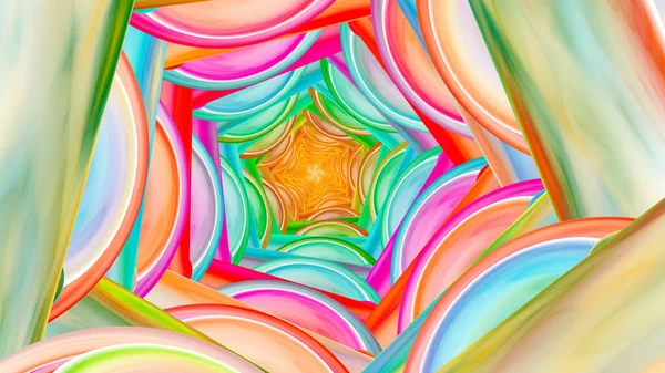 Abstract Fractal Art Achtergrond Illustratie Ruimte Geometrie Achtergrond Bestaat Uit — Stockfoto