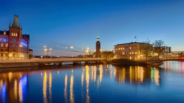 Stockholm at night — Stock Photo, Image