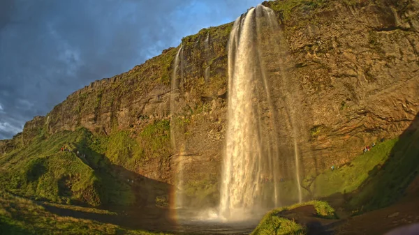 Seljalandsfoss vattenfall på Island — Stockfoto