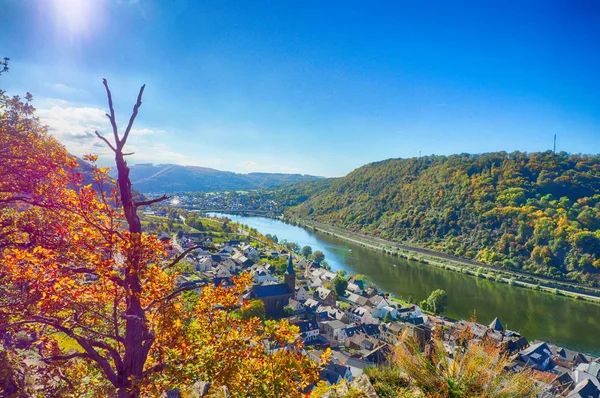 Outono sobre o vale Moselle — Fotografia de Stock