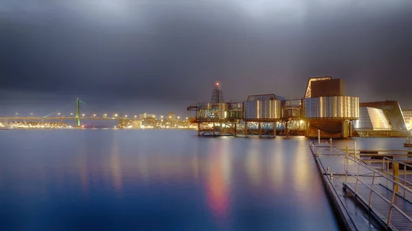 Der Hafen Und Das Ölmuseum Ihn Stabanger Norwegen — Stockfoto