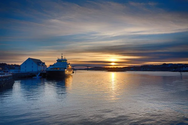 Porto Bronnoysund Norvegia — Foto Stock