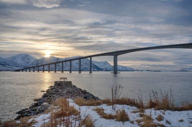 Bakış açısı içinde Norveç'te Risoyhamn