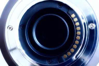 Bir dijital fotoğraf makinesi lens Close-Up