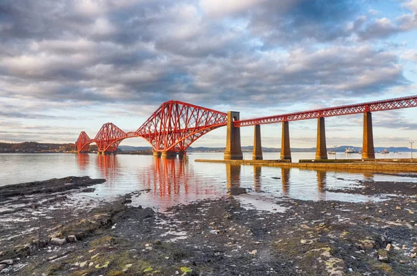 Puente Ferroviario Sobre Firth Forth Edimburgo — Foto de Stock