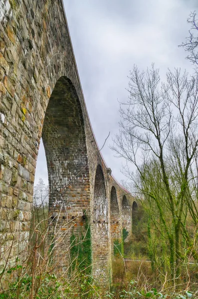 Viaducto Histórico Cerca Heiligenhaus Alemania —  Fotos de Stock