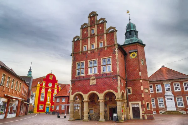 Edifício Histórico Prefeitura Meppen Baixa Saxônia — Fotografia de Stock