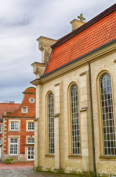 Fachadas Históricas Lingen Região Emsland Alemanha — Fotografia de Stock