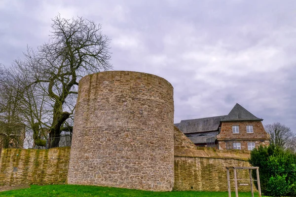 Château Médiéval Muelheim Dans Vallée Ruhr — Photo