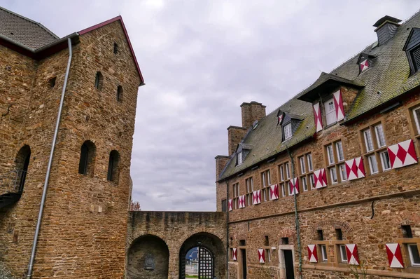 Edifícios Castelo Medieval Muelheim Ruhr Alemanha — Fotografia de Stock