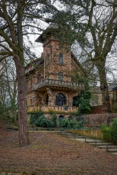 Historiska Lilla Slott Offentlig Park Muenster Westfalen — Stockfoto