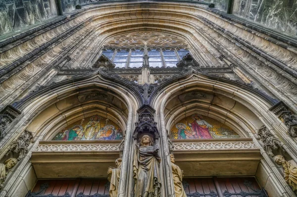 Portal Einer Historischen Kirche Münster Westfalen — Stockfoto