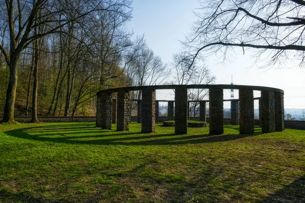 德国埃森霍斯特鲁尔河畔森林中的历史纪念碑 — 图库照片