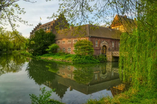 Castillo Amarrado Medieval Parque Gladbeck Wittringen — Foto de Stock