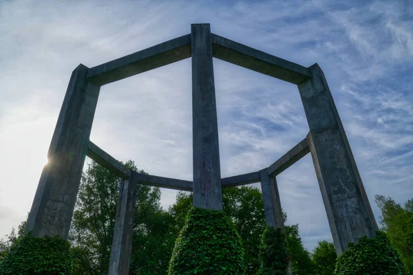 Zabytkowy Pomnik Wieży Ciśnień Parku Publicznym Gelsenkirchen — Zdjęcie stockowe