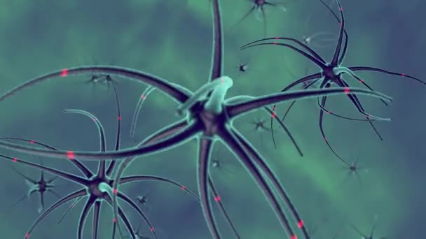 Animação Abstrata Uma Colônia Células Cancerosas Vírus Microrganismos Com Tentáculos — Vídeo de Stock