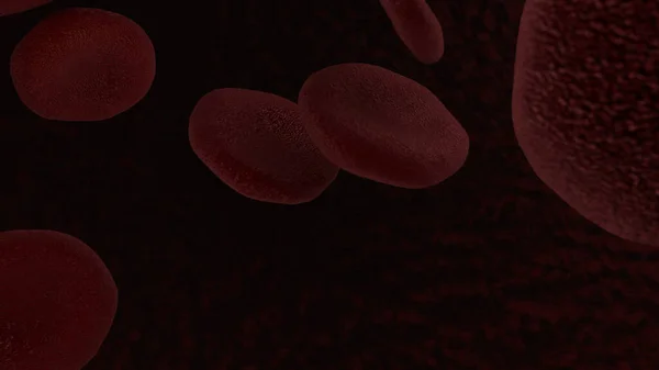 Renderização Antecedentes Médicos Glóbulos Vermelhos Vírus Verdes Ilustração Para Cartazes — Fotografia de Stock