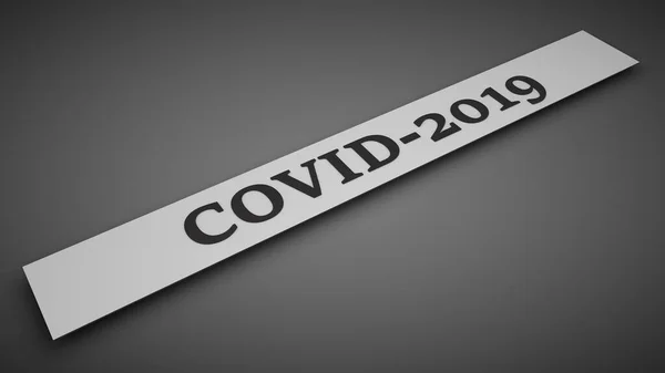 Απόδοση Της Επιγραφής Ενημερώνοντας Για Τον Κίνδυνο Της Coronavirus 2019 — Φωτογραφία Αρχείου