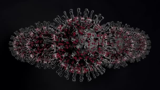 Animering Coronavirus Invasion Från Kina Covid Armén Avancerar Kil Animering — Stockvideo