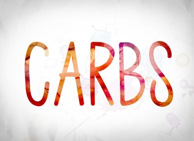 Karbonhidrat kavramı suluboya Word Art