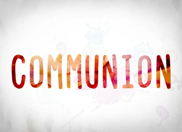 Communion Concept Aquarelle Parole Art — Photo