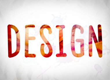 Tasarım kavramı suluboya Word Art