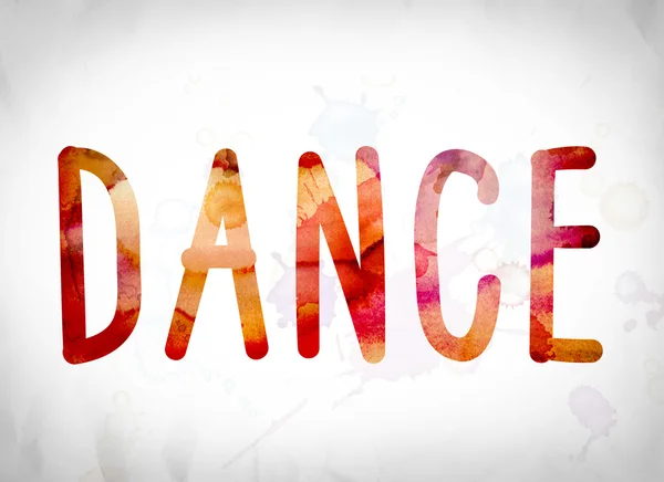 Concept de danse Aquarelle Word Art — Photo