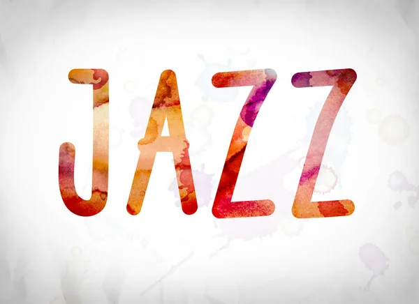 Джаз и акварельное искусство — стоковое фото