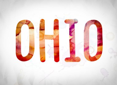Ohio kavramı suluboya Word Art