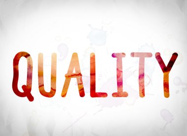 Kalite kavramı suluboya Word Art